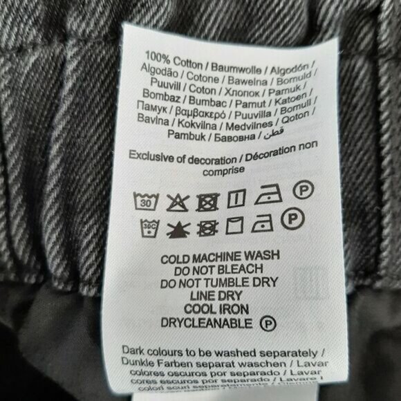 VERO MODA Tamira High Rise Stretch Paperbag Waist Jean Shorts Sz S - Picture 12 of 12